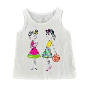 1989 Place Kid's Girls Sleeveless Top Bright Colors Citrus Fashionable 3T Cotton